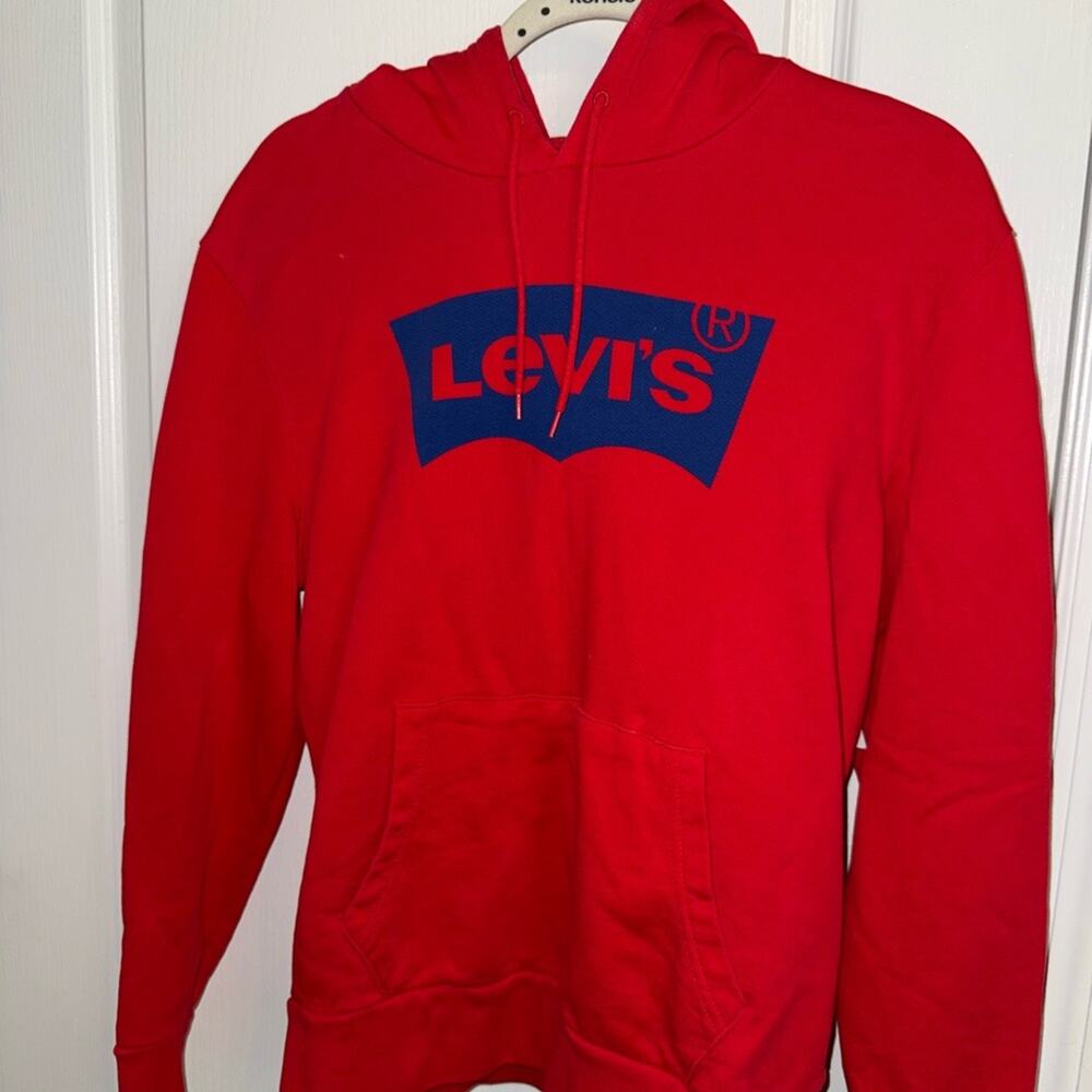 Levi's | Tops | Levis Red Hoodie | Poshmark